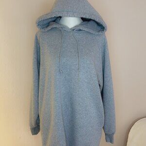 Aritzia TNA grey Venta Dress oversized Hoodie mini dress size 1 sweatshirt